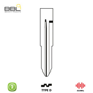 BBL Remote Mitsubishi Shape 2 Button REMC-MIT-04