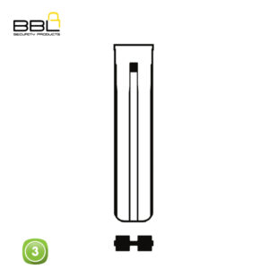 BBL Key Shells Haval Shape 3 Button KSC-HAV-01