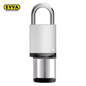 EVVA 40mm Shackle Nickel AirKey Padlock EAHAHM24SN40KB