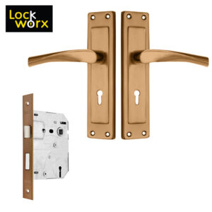 LOCK WORX Shale Handles Mortice Lockset LWL-SHL-3LCR
