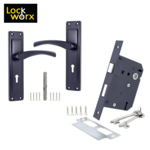 LOCK WORX Shale Handles Mortice Lockset LWL-SHL-3LGN