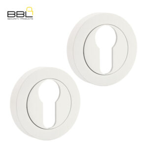 BBL Round Cylinder Zinc Escutcheon BBFZR02-CLWH-1