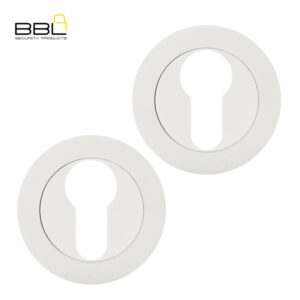 BBL Round Cylinder Zinc Escutcheon BBFZR02-CLWH-1