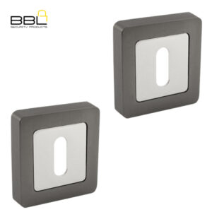 BBL Square Keyway Zinc Escutcheon BBFZR23-0BMS