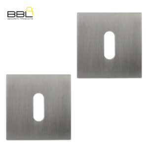 BBL Square Keyway Zinc Escutcheon BBFZR25-0BMSC