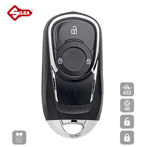 SILCA Proximity, Slot and Remote Vehicle Key 2 Button HU100P30_A