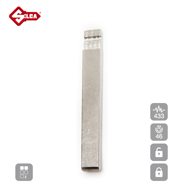 SILCA Proximity, Slot and Remote Vehicle Key 2 Button HU100P30_C