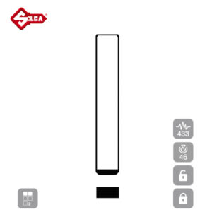 SILCA Proximity, Slot and Remote Vehicle Key 2 Button HU100P30