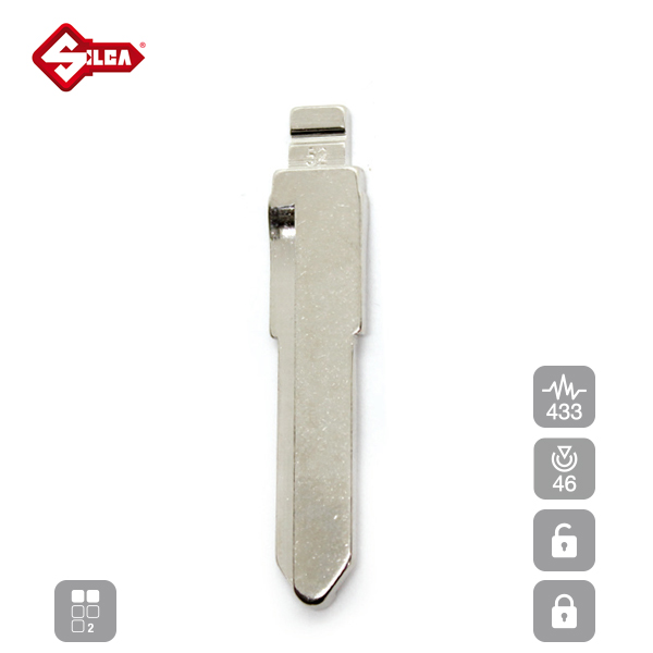 SILCA Proximity, Slot and Remote Vehicle Key 2 Button HU133RR18_C