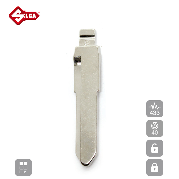 SILCA Proximity, Slot and Remote Vehicle Key 2 Button HU133RR19_C