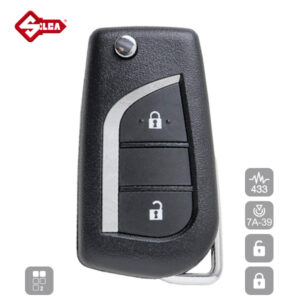 SILCA Proximity, Slot and Remote Vehicle Key 2 Button TOY49R25