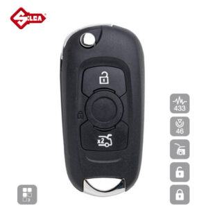 SILCA Proximity, Slot and Remote Vehicle Key 3 Button HU100R23