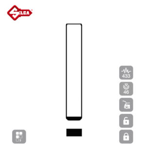 SILCA Proximity, Slot and Remote Vehicle Key 3 Button HU100R23