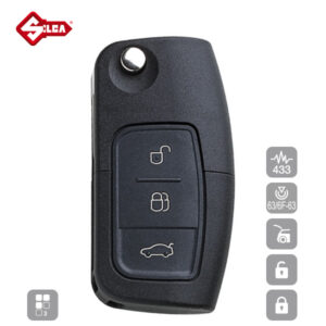 SILCA Proximity, Slot and Remote Vehicle Key 3 Button HU101R10