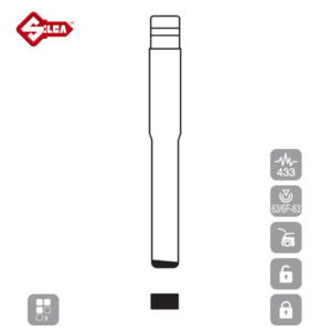 SILCA Proximity, Slot and Remote Vehicle Key 3 Button HU101R10