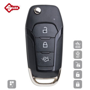 SILCA Proximity, Slot and Remote Vehicle Key 3 Button HU101R15