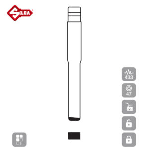 SILCA Proximity, Slot and Remote Vehicle Key 3 Button HU101R15
