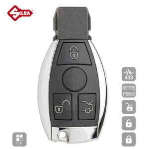 SILCA Proximity, Slot and Remote Vehicle Key 3 Button HU106S23