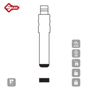SILCA Proximity, Slot and Remote Vehicle Key 3 Button SIP22AR34