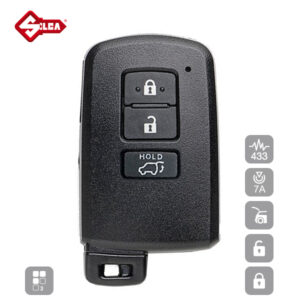 SILCA Proximity, Slot and Remote Vehicle Key 3 Button TOY52P41