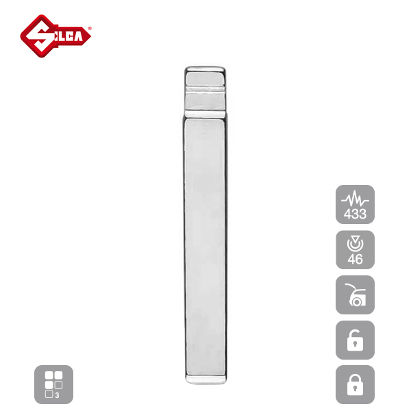 SILCA Proximity, Slot and Remote Vehicle Key 3 Button VAR16_C
