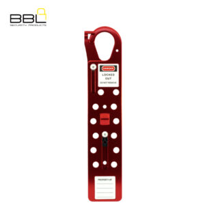 BBL Aluminium 12 Hole Large Sliding Hasp Lockout BBLO-H71