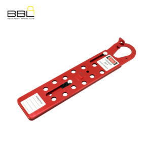 BBL Aluminium 12 Hole Large Sliding Hasp Lockout BBLO-H71