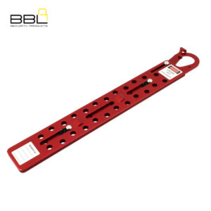 BBL Aluminium 24 Hole Large Sliding Hasp Lockout BBLO-H72
