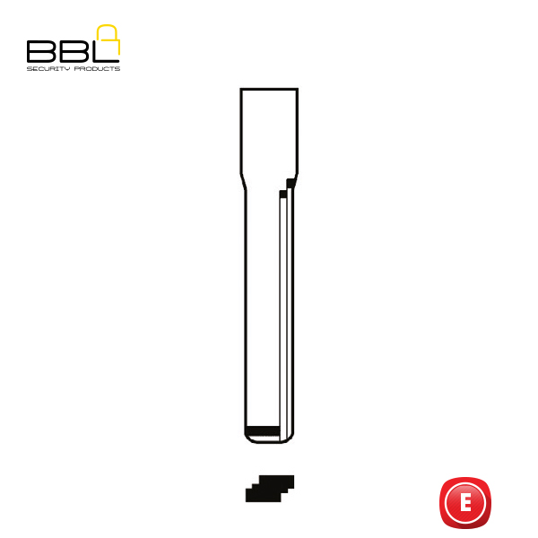 BBL Emergency Key Blade Mercedes-Benz Shape KSC-BE-37D_C