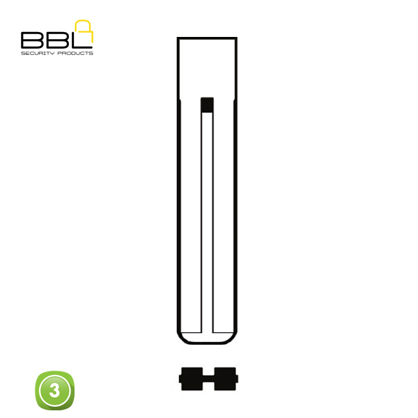 BBL Key Shells Lexus Shape 3 Button KSC-LEX-37_B