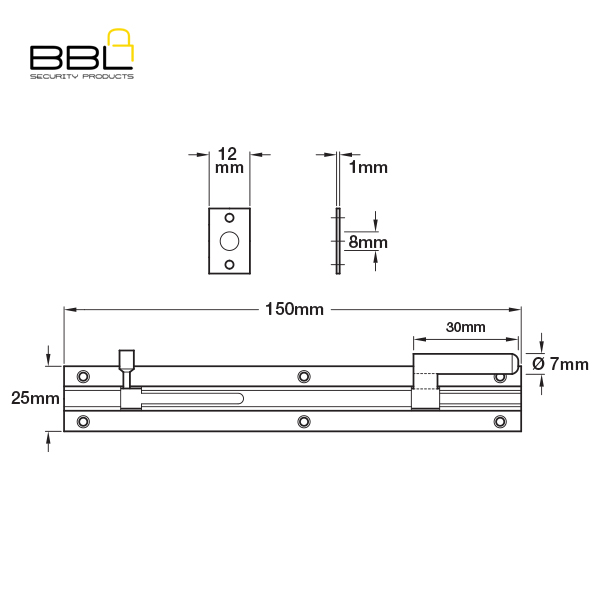 BBL-Barrel-Bolt-Necked-150mm-Brass-Door-Fitting-BBF-BBN150CP-1_B