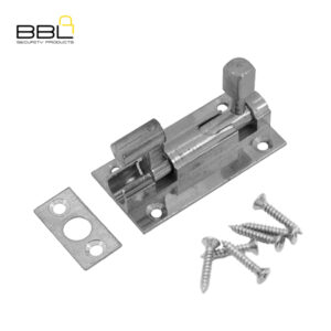 BBL Barrel Bolt Necked 50mm Brass Door Fitting BBF-BBN50CP-1