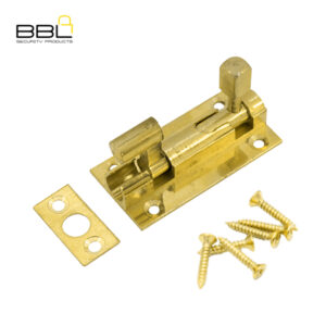 BBL Barrel Bolt Necked 50mm Brass Door Fitting BBF-BBN50SB-1
