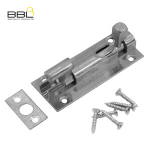 BBL Barrel Bolt Necked 63mm Brass Door Fitting BBF-BBN63CP-1