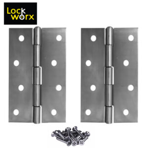 LOCK WORX Butt Hinge 100mm Steel Door Fitting LWFH100ST-1