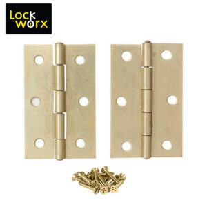 LOCK WORX Butt Hinge 65mm Steel Door Fitting LWFH65BP-1