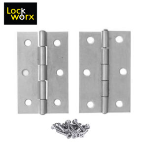 LOCK WORX Butt Hinge 65mm Steel Door Fitting LWFH65CH-1