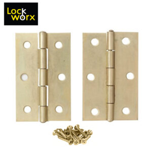 LOCK WORX Butt Hinge 75mm Steel Door Fitting LWFH75BP-1