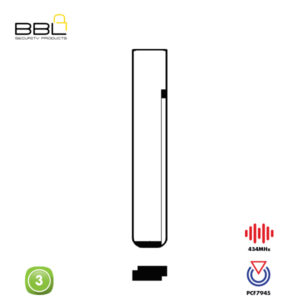BBL Remote BMW Shape 3 Button REMC-BMW-09B