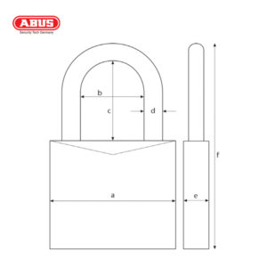 ABUS 85WY Series Brass Padlock 85WY/40