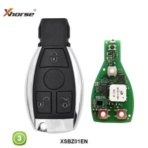 XHORSE Remotes Mercedes Benz Shape 3 Button VVDI-MB3