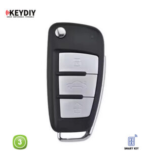 KEYDIY Remote Audi Shape 3 Button Metal KDB02-3M