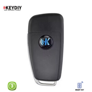 KEYDIY Remote Audi Shape 3 Button Metal KDB02-3M