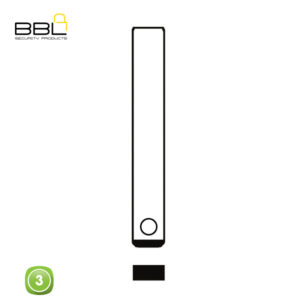 BBL Key Shells Chery Shape 3 Button KSC-CHERY-18B