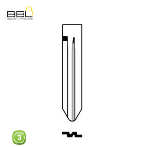 BBL Key Shells Nissan Shape 3 Button KSC-NIS-75C