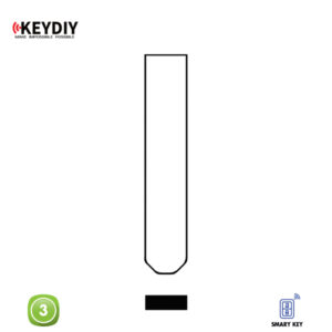 KEYDIY Remote Peugeot/Citroen/Fiat Shape 3 Button KDZB66-3
