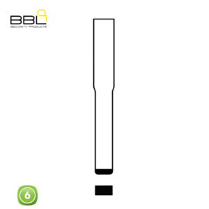 BBL Key Shells Volvo Shape 6 Button KSC-VOL-11B
