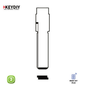 KEYDIY Remote Audi Shape 3 Button KDMLB08-3